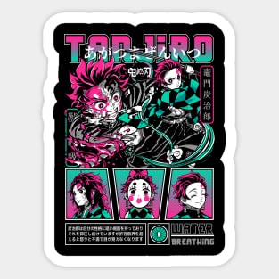 Demon Slayer Tanjiro Kamado Ready to Fight Sticker